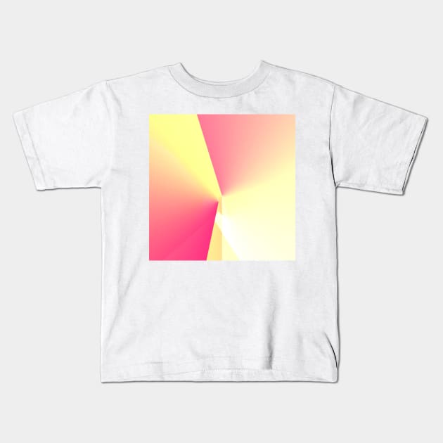 yellow pink white abstract texture Kids T-Shirt by Artistic_st